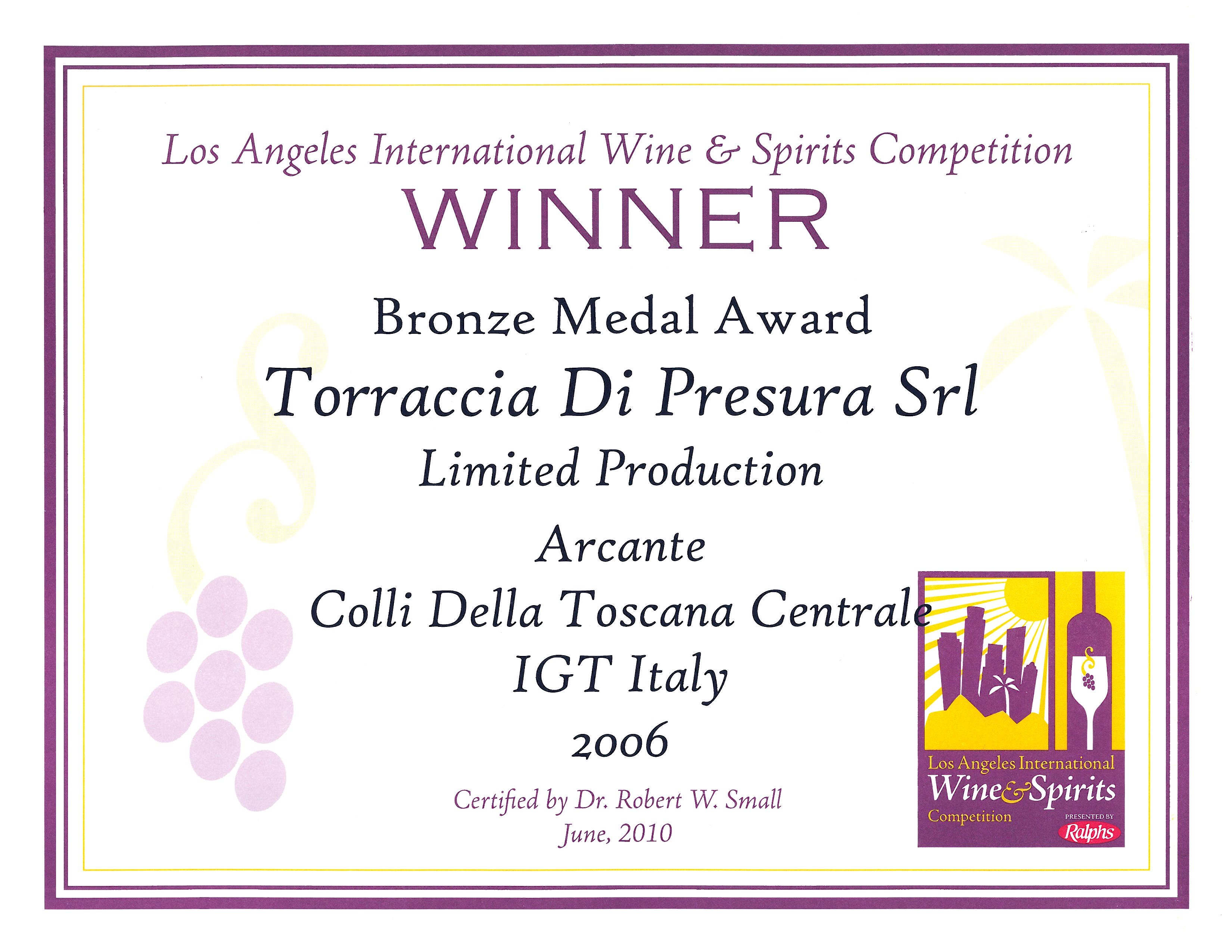 70 ARC 2006 LA Intl Wine Competition 2010 2010